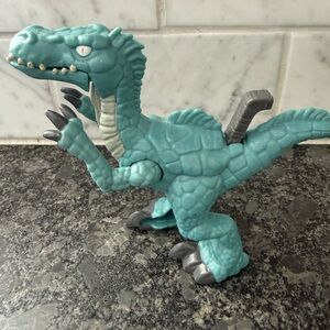 Mattel 2015 Imaginext (CDX08) Raptor Dinosaur 4" High Action Figure Works